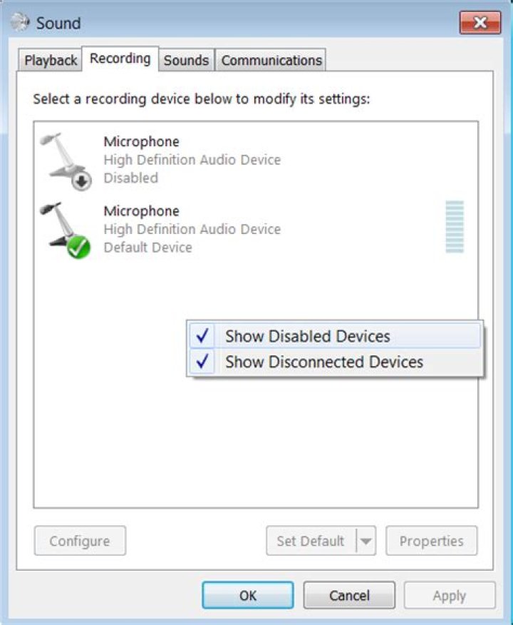 How can I re-enable microphone?