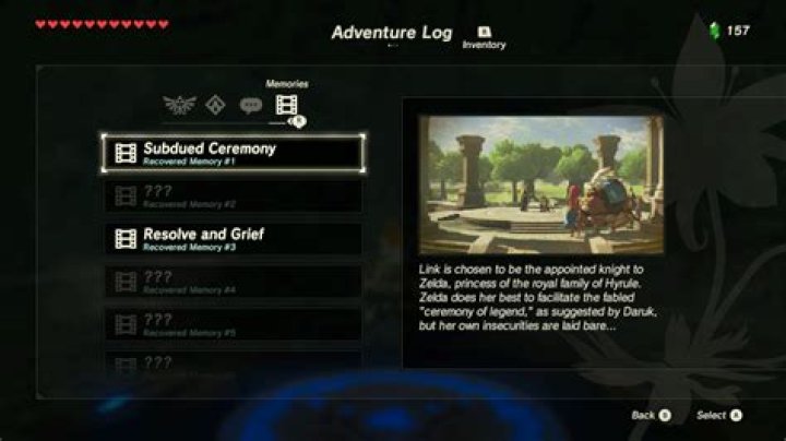 How can I replay a memory with Zelda?