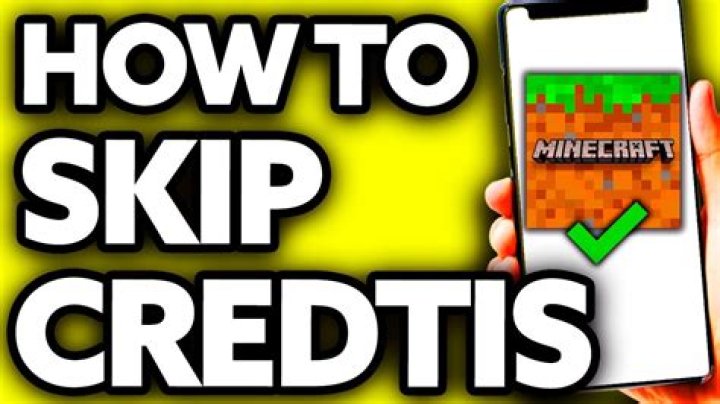 How can I skip the credits?