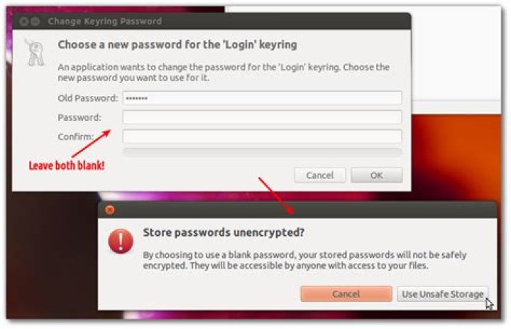 How can I stop being prompted to unlock the 'default' keyring on boot?