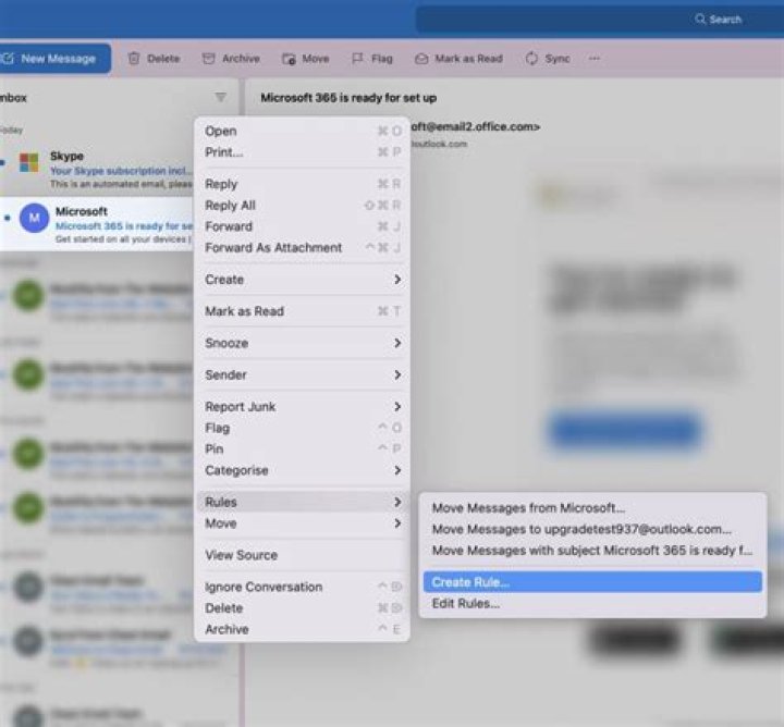 How can I view the entire source code of an email in Outlook 2010?