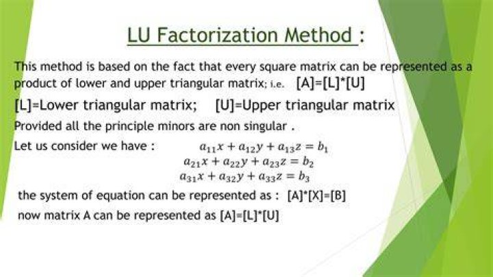 How can LU factorization be used in non-square matrix?