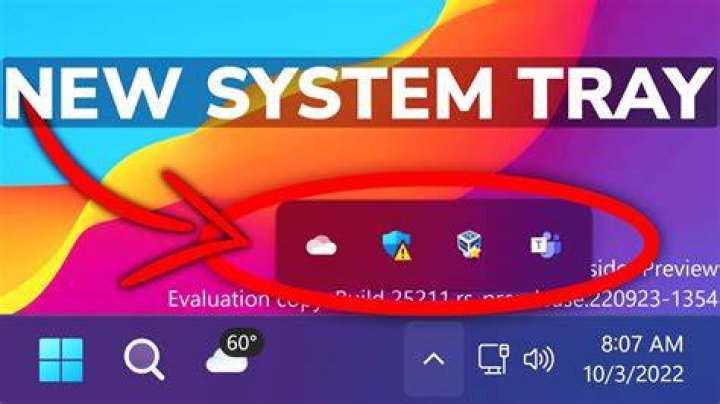 How do I access and enable more icons to be in the system tray?