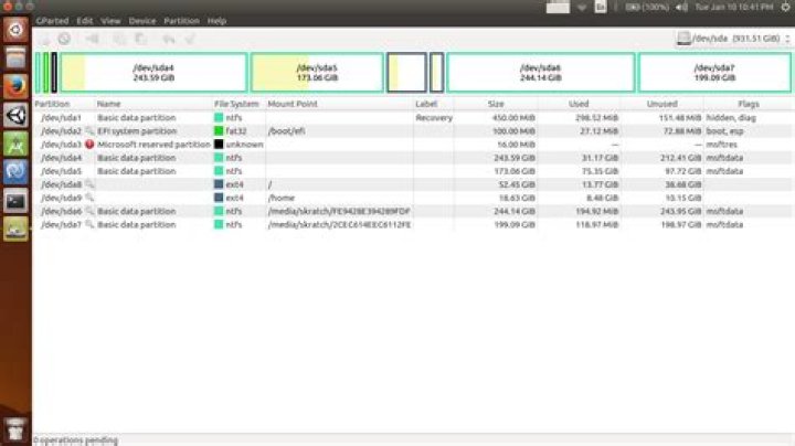 How do I allocate more disk space to the ubuntu partition