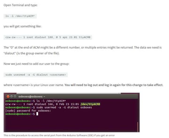 How do I allow a non-default user to use serial device ttyUSB0?