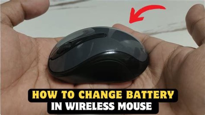 How do I change the batteries in my wireless mouse?