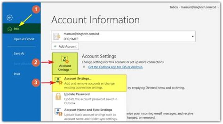 How do I change the Display Name of an Exchange/Outlook.com Account?
