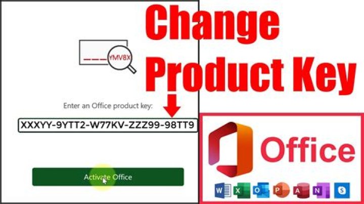 How do I change the product key for Microsoft Office 2007?