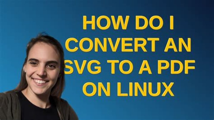 How do I convert an SVG to a PDF on Linux