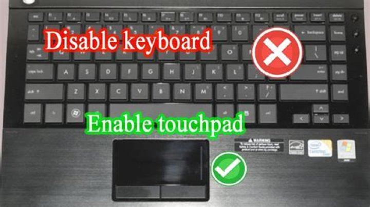 How do I disable my laptop keyboard without also disabling the touchpad?