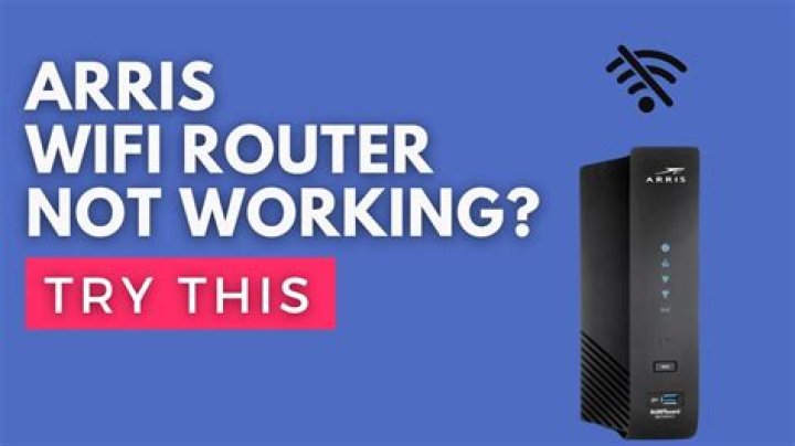 How do I fix the WiFi for my Arris router/modem?