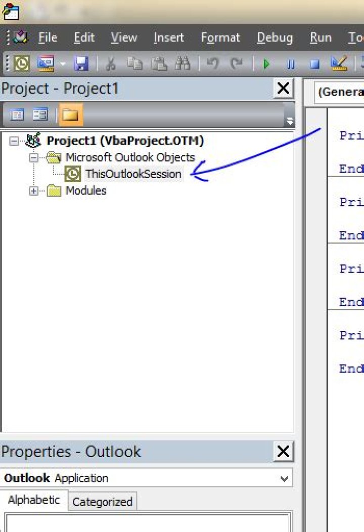 How do I get a macro to run in Outlook 2010?