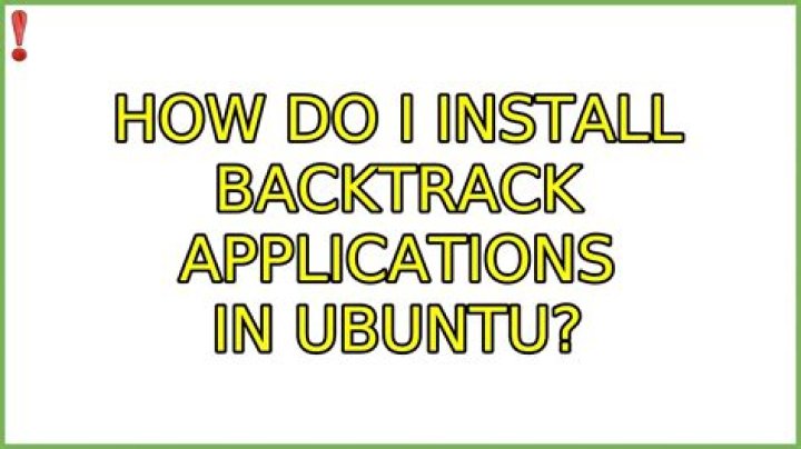 How do I install Backtrack applications in Ubuntu? [duplicate]