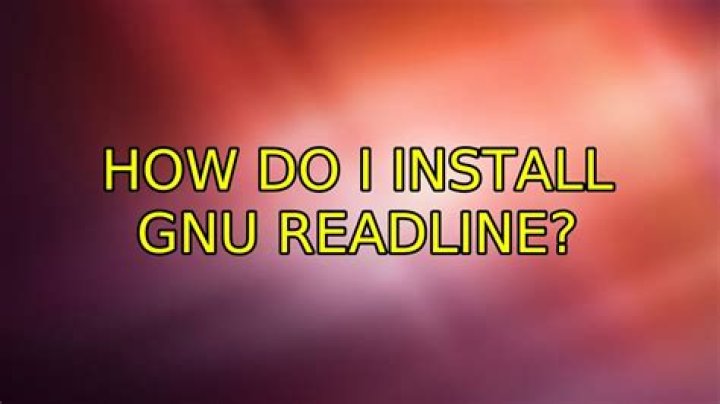How do I install GNU Readline?