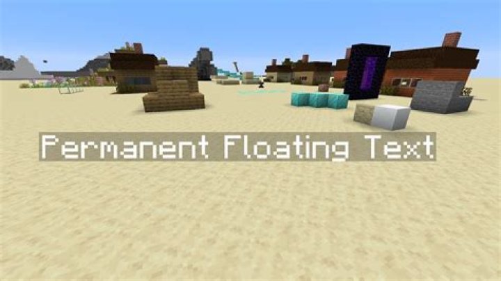 How do I make permanent floating items?