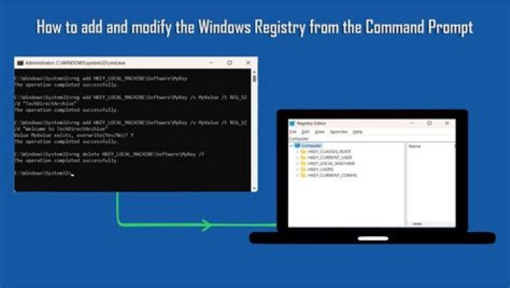 How do I modify the data of an existing registry key value name from cmd?