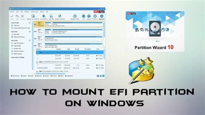 How do I mount the EFI partition on Windows 8.1 so that it is readable and writeable?