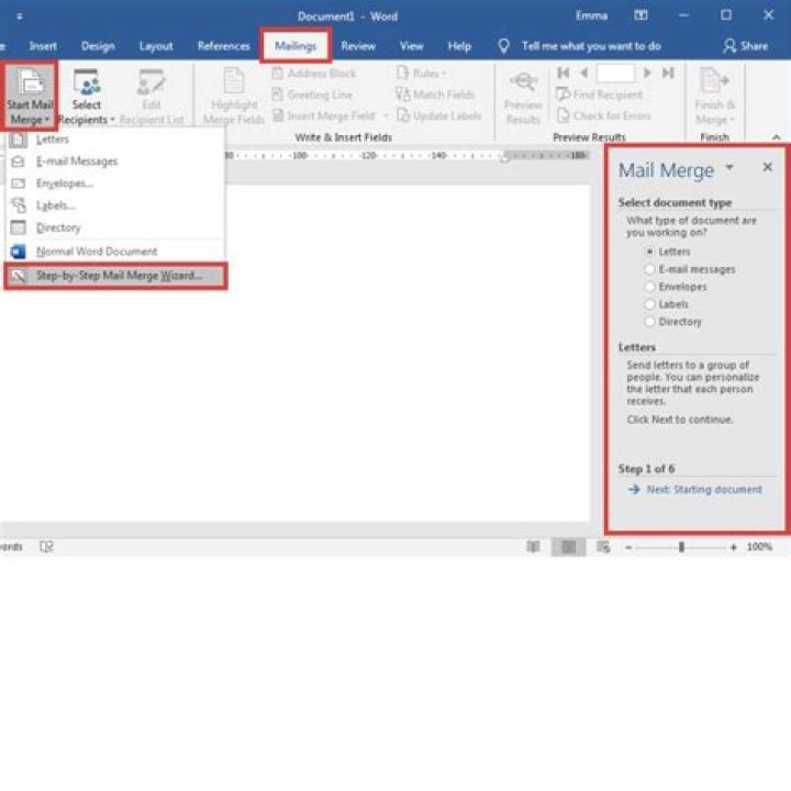 How do I print blank fields in mail merge in Word 2016