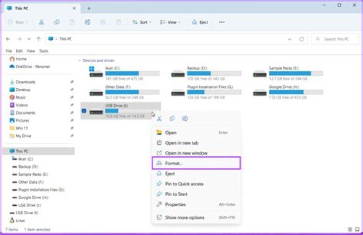 How do I print to a USB drive?
