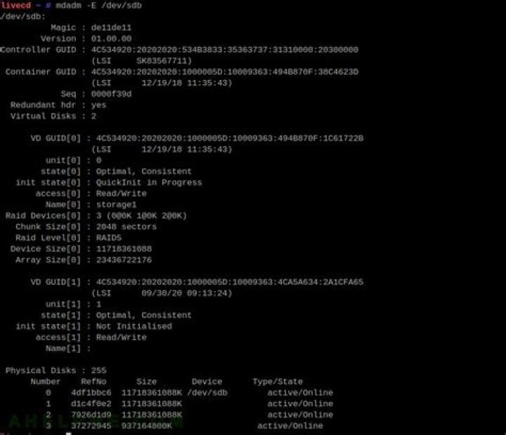 How do I reactivate my MDADM RAID5 array?