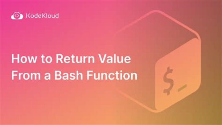 How do I return a failure value from a bash function?