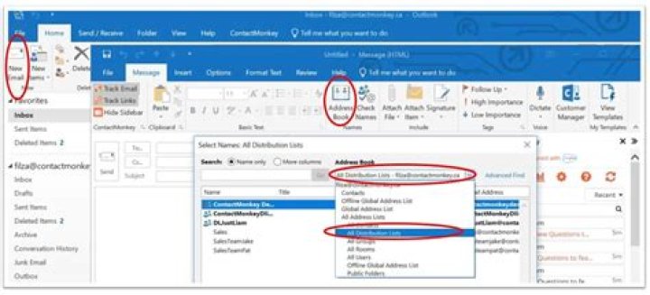 How do I see what distribution lists I'm subscribed to in Outlook?