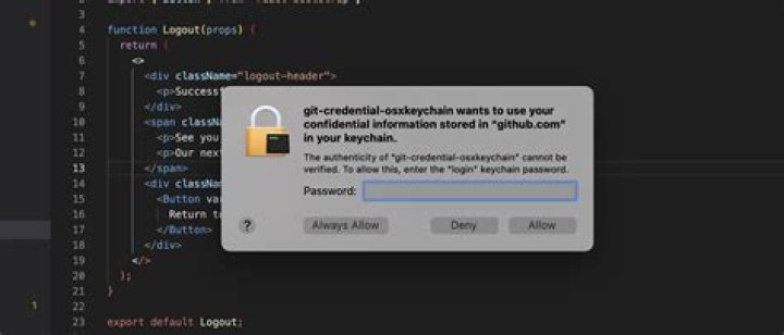 How do I see what git creds are stored in osxkeychain