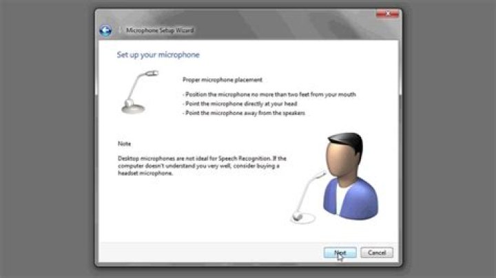 How do I test the microphone in Windows 7?