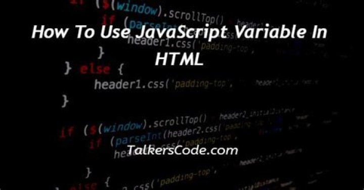 How do I use this JavaScript variable in HTML?