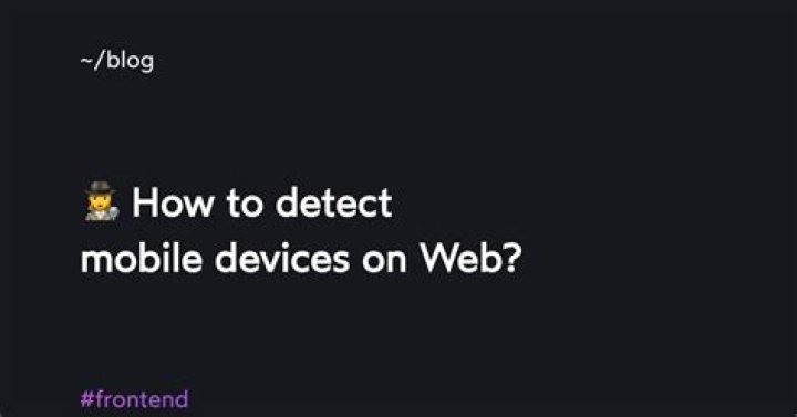 How do web sites detect mobile devices? [closed]