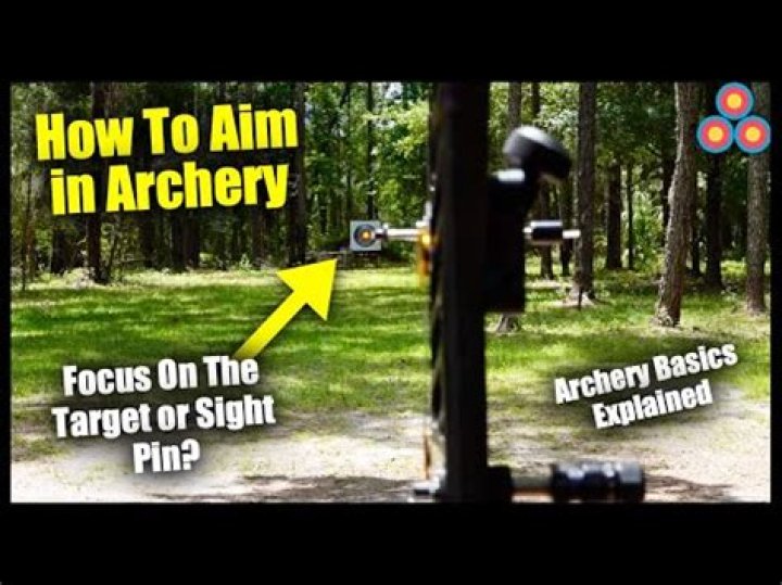 How do you aim accurately with a bow?