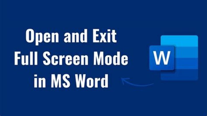 How do you exit fullscreen mode?