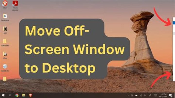 How do you move a Windows window (Excel) that is off-screen but will *not* respond to [Alt]+[Space]?