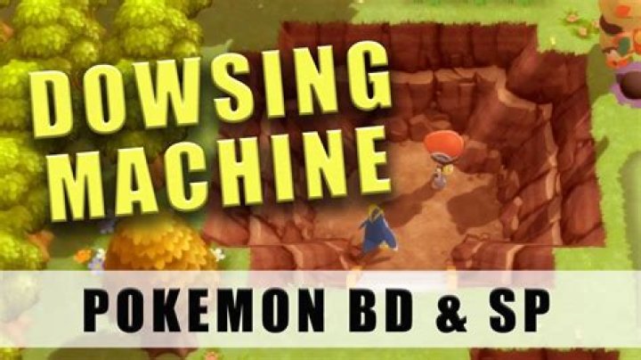 How do you pick up items discovered by the Dowsing Machine (Dowsing MCHN)?