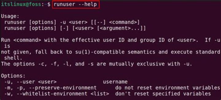 How do you run a command as another user on Linux?