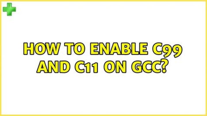 How enable c99 mode in gcc with terminal