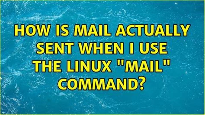 How is mail actually sent when I use the Linux 
