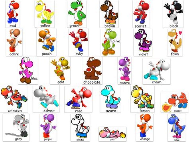 How many different colored Yoshis are there?
