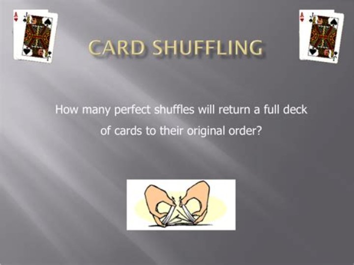 How many perfect shuffles are needed to go back to initial state?