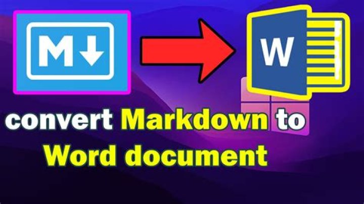 How should I convert Markdown (or similar) to a Word Document?