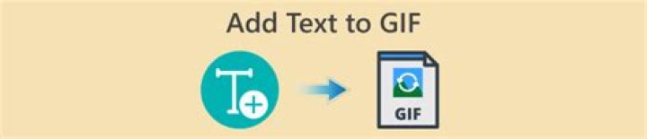 How to add text over GIF animation?