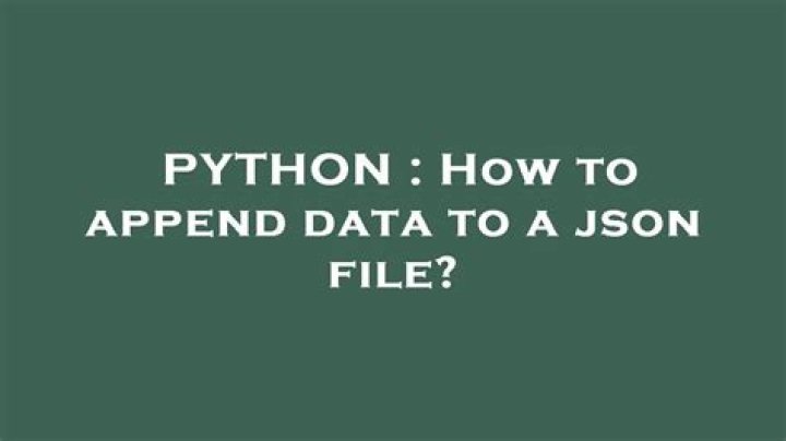 How to append data to a json file?