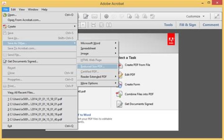 How to automate Adobe Acrobat XI Standard to re-compress a lot of PDFs?