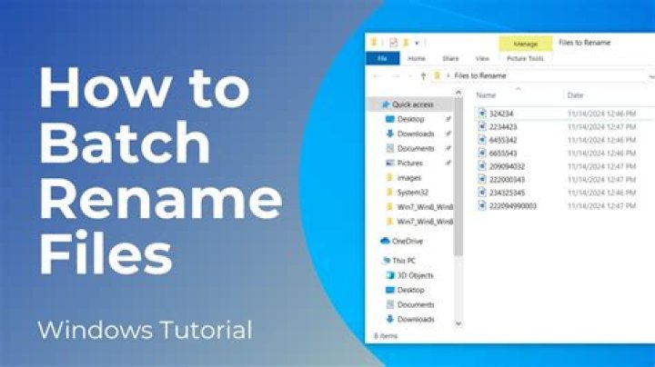 How to batch rename files with a random name