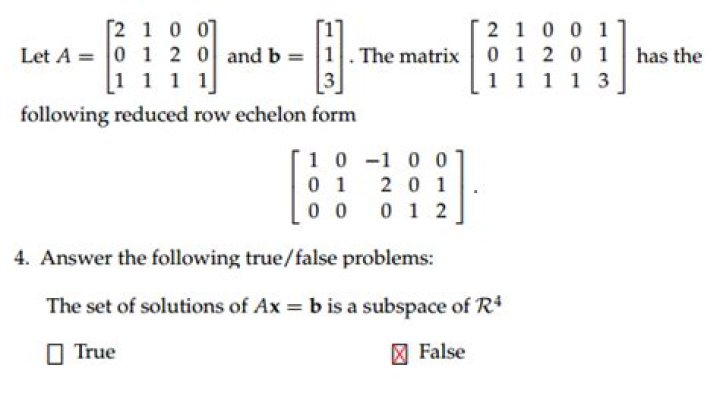How to calculate subspace of a set of solutions of matrix Ax=b