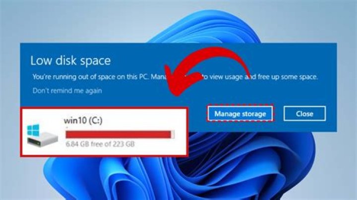 How to change the disk space left warning in Windows 7?