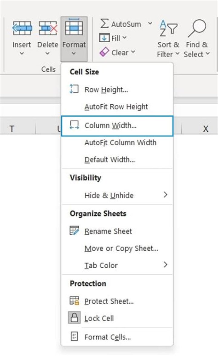 How to change the width of one cell in Excel