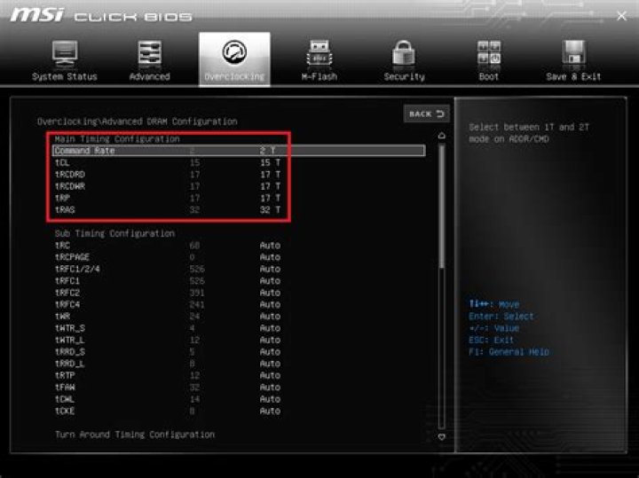 How to check Ram timing
