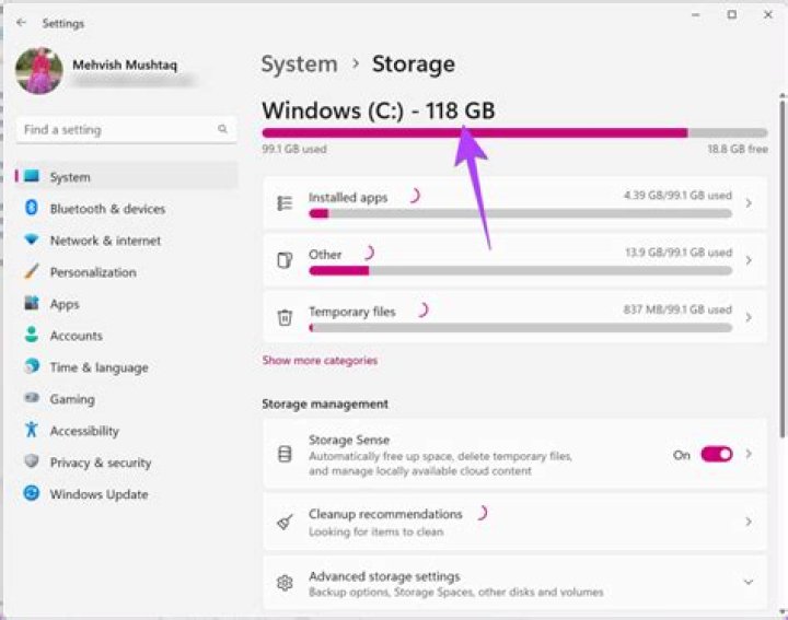 How to check the activity log of the hard disk