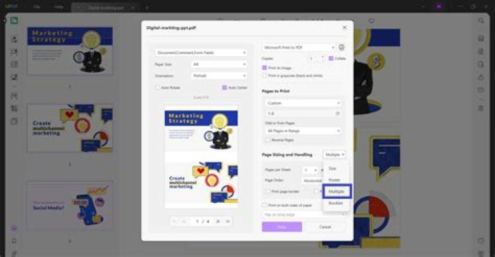 How to convert PDF from two slides per page into one slide per page?